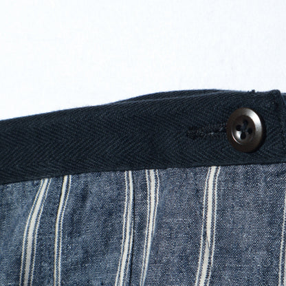 ROUGH COTTON LINEN SHIRTING SKIRT