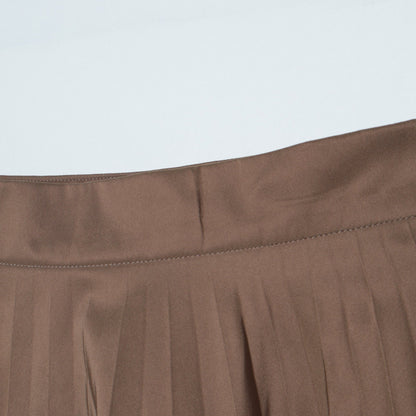 PLAIN WEAVE BLEND SKIRT