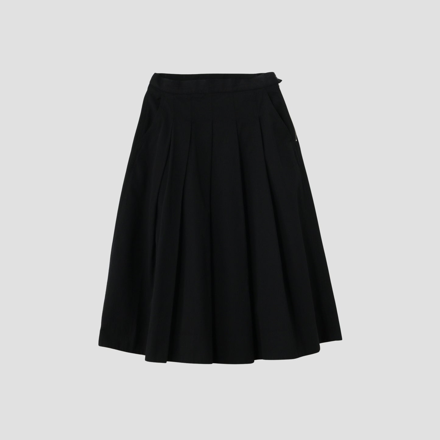 WOOL COTTON TWILL SKIRT