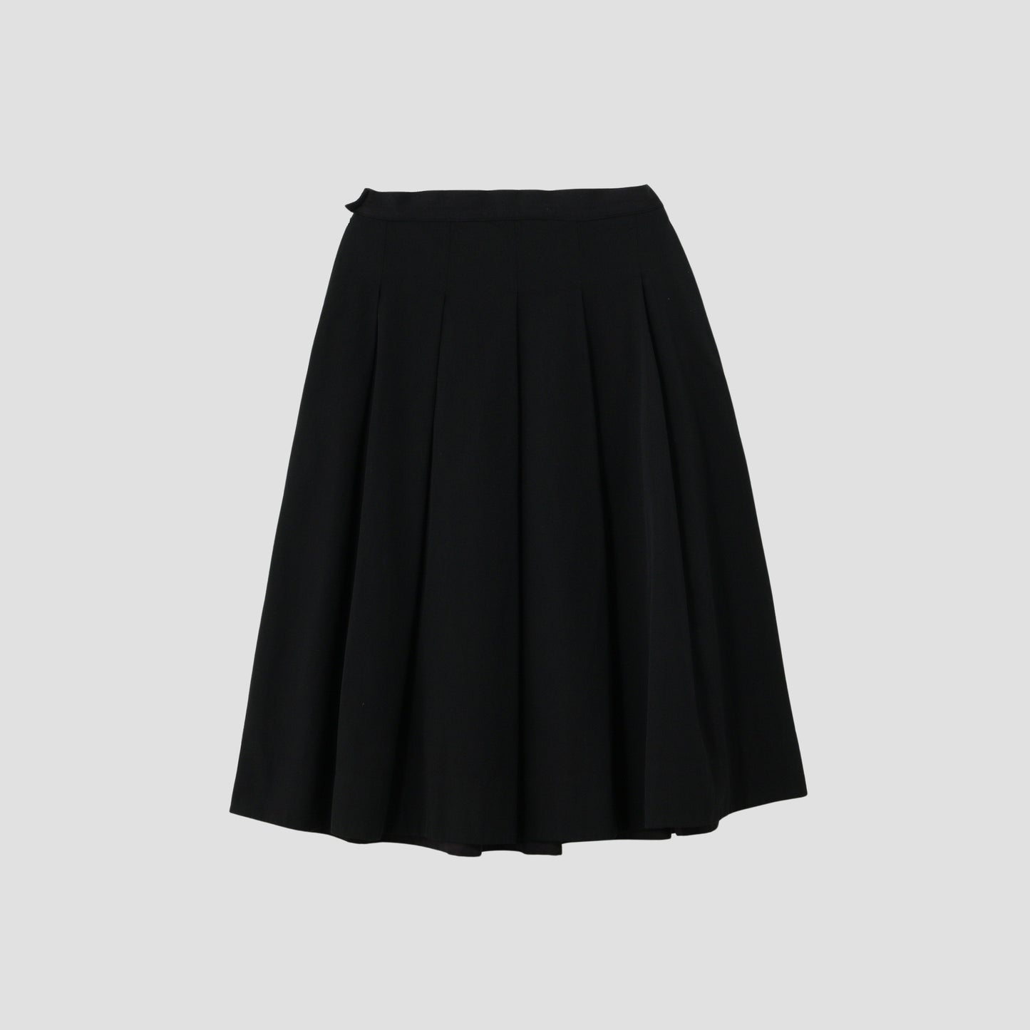 WOOL COTTON TWILL SKIRT