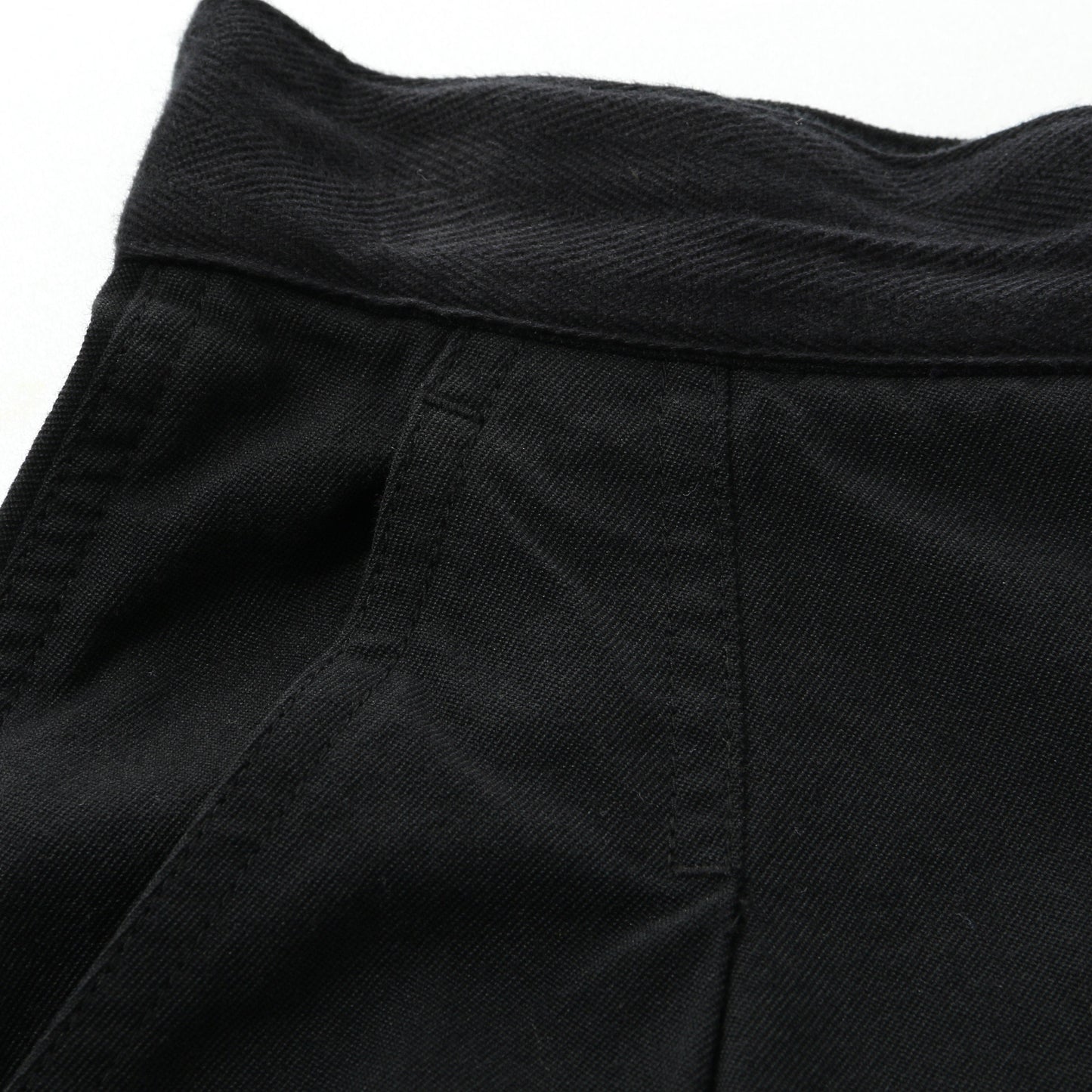 WOOL COTTON TWILL SKIRT