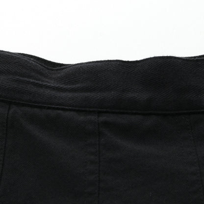 WOOL COTTON TWILL SKIRT