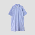 WIDE PJ STRIPE COTTON DRESS
