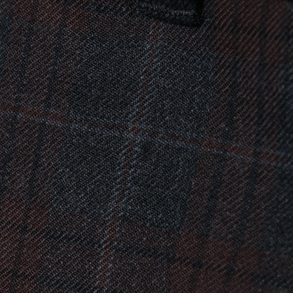 PLAID WOOL TROUSERS