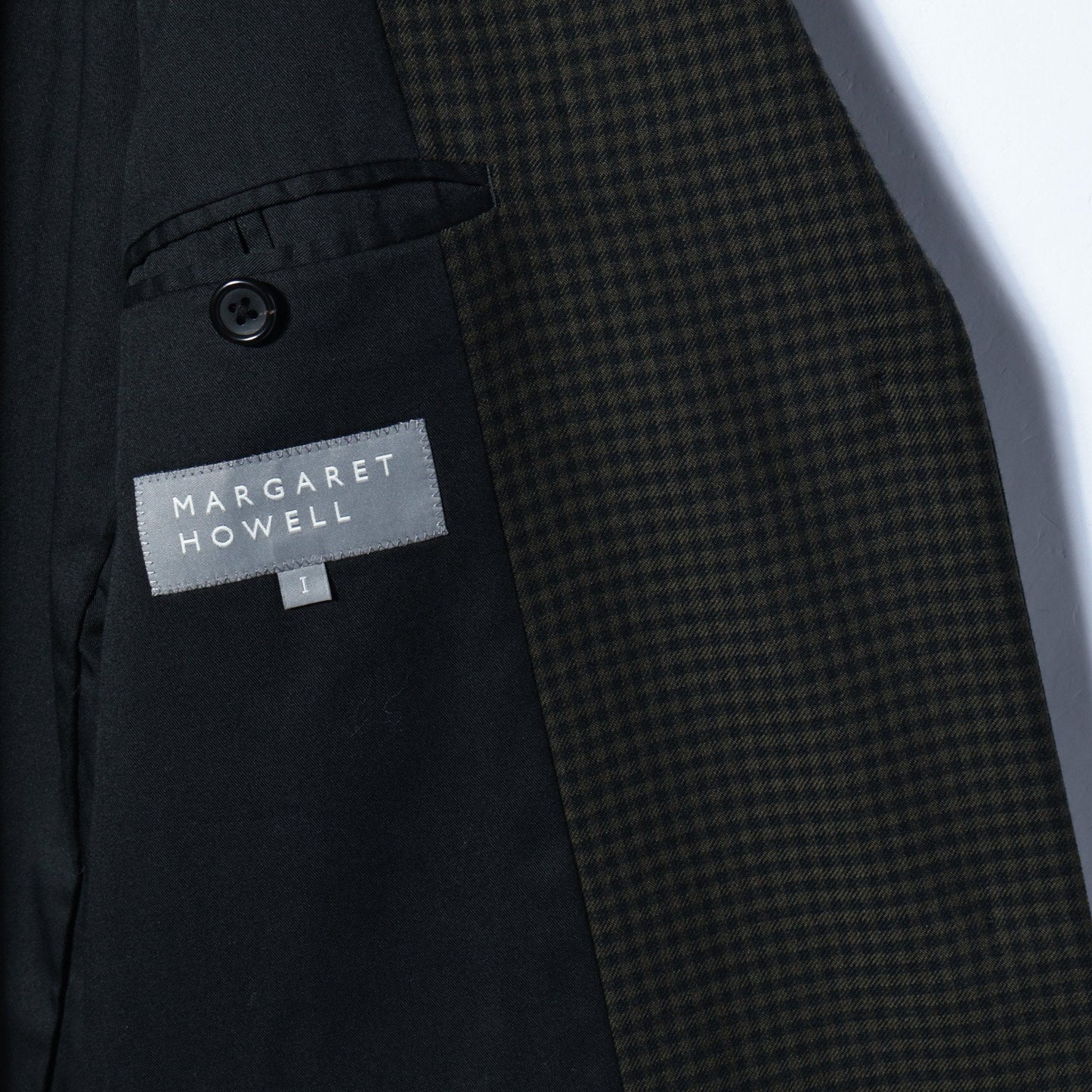 GINGHAM WOOL TWILL JACKET