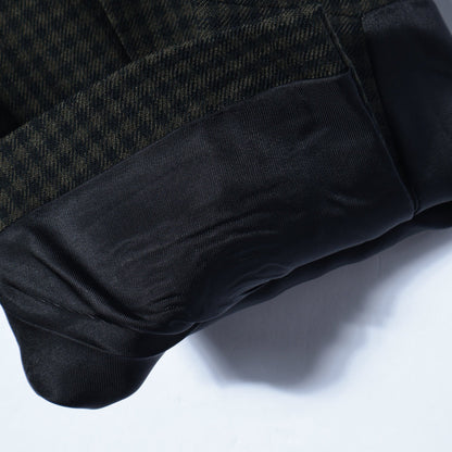 GINGHAM WOOL TWILL JACKET