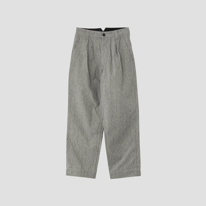 IRREGULAR END ON END COTTON LINEN TROUSERS