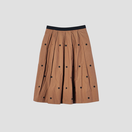 BIG SPOT COTTON SKIRT