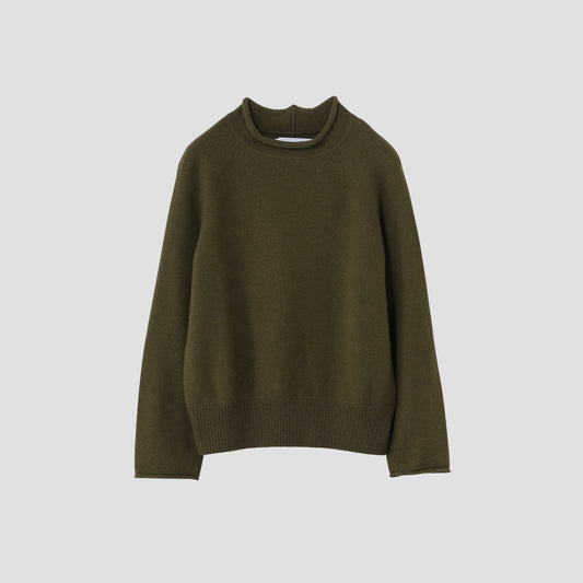 FELTED ROUGH WOOL KNIT