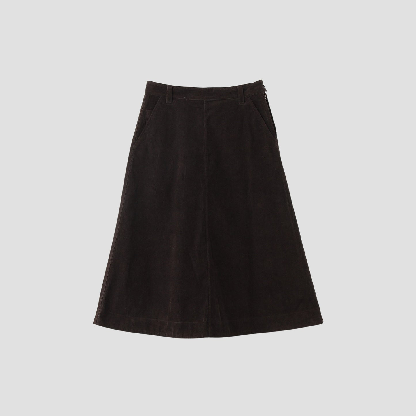 DRY COTTON NEEDLECORD SKIRT