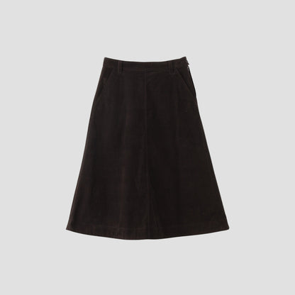 DRY COTTON NEEDLECORD SKIRT