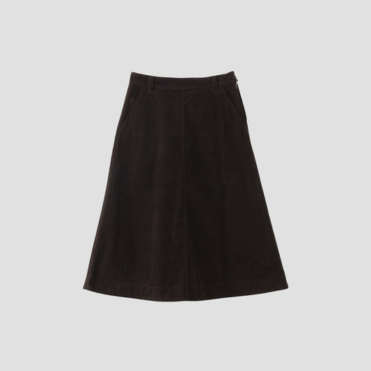 DRY COTTON NEEDLECORD SKIRT