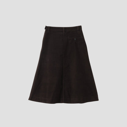 DRY COTTON NEEDLECORD SKIRT