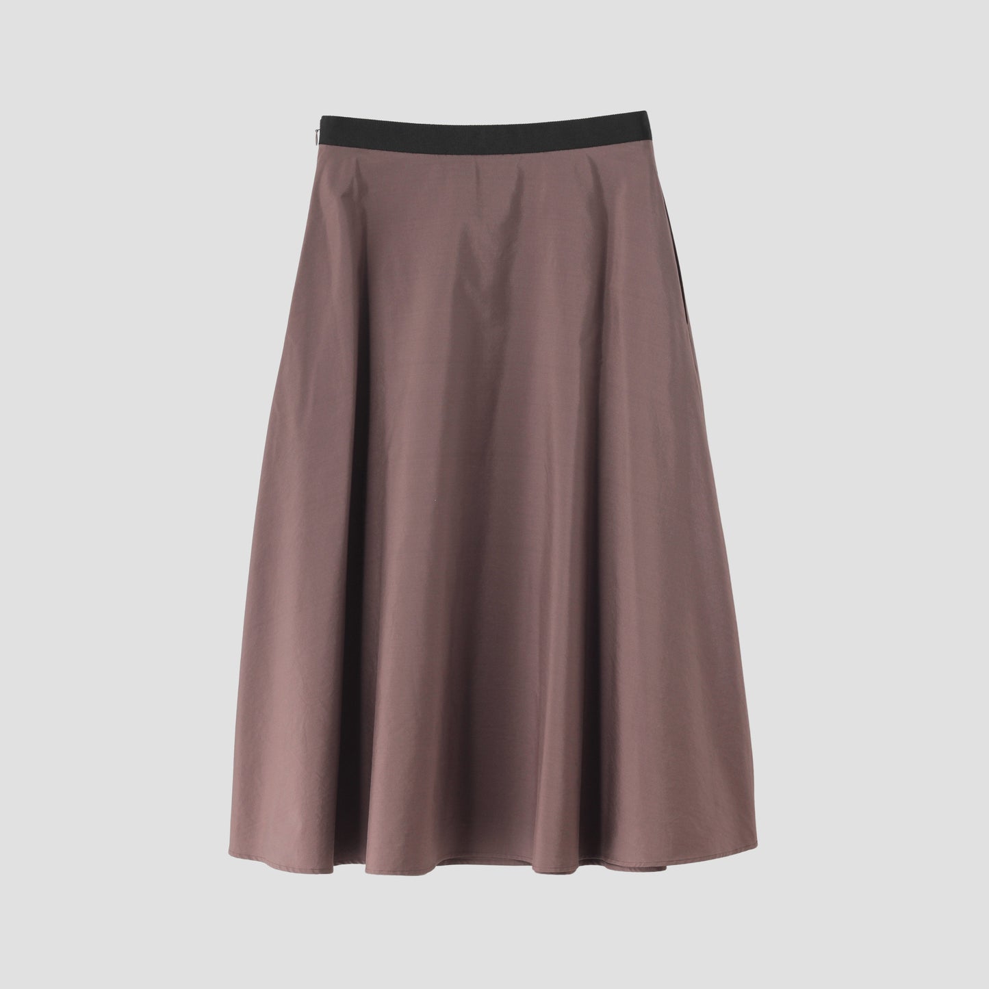 SILK COTTON POPLIN SKIRT