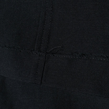 WOOL LINEN POPLIN SKIRT