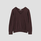 COTTON V NECK JUMPER KNIT