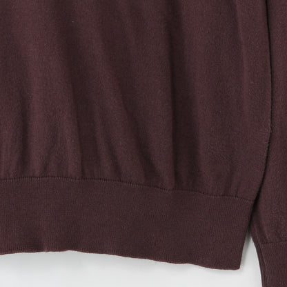 COTTON V NECK JUMPER KNIT