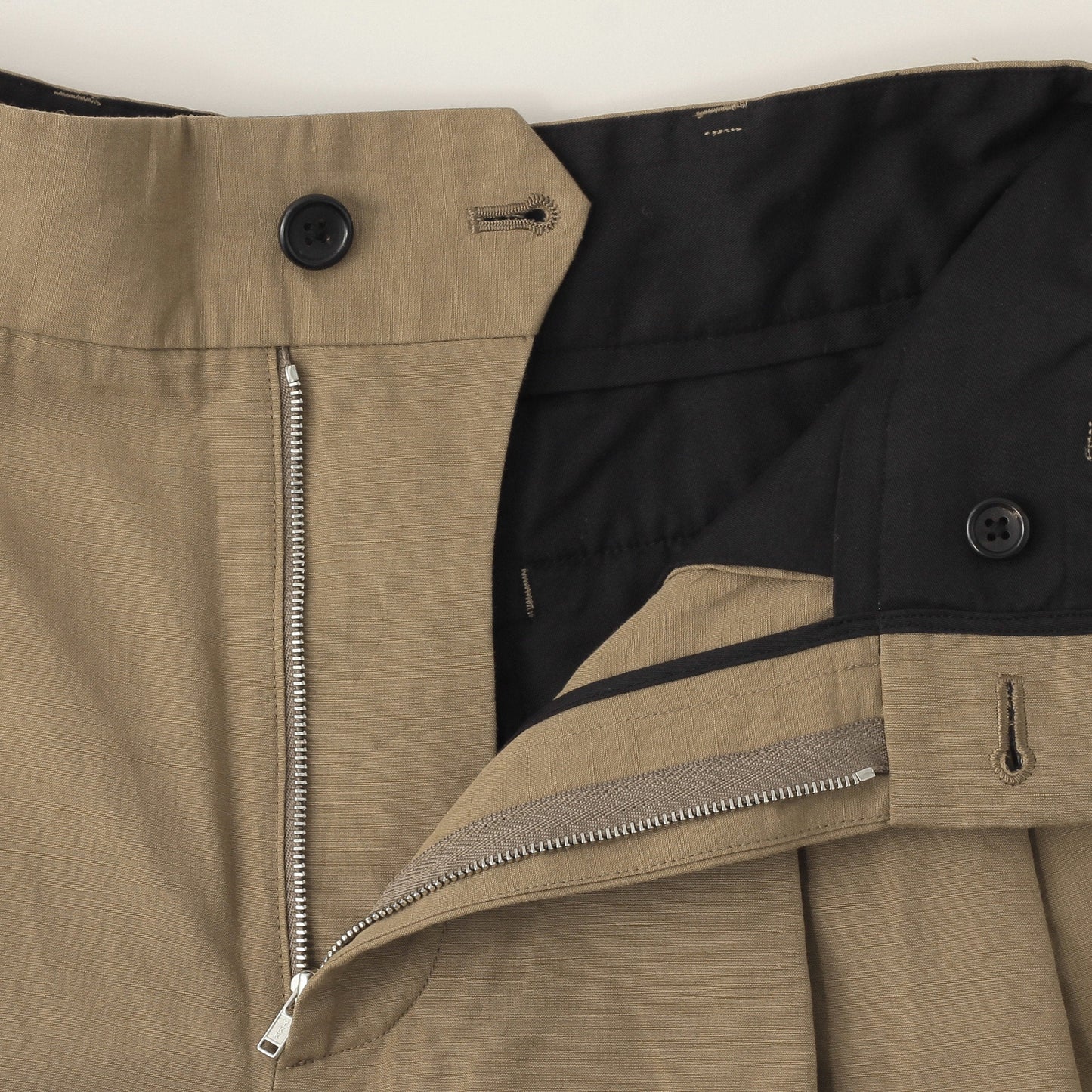 YARN DYE COTTON LINEN TROUSERS