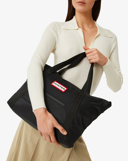 ナイロン ミディアム トップ クリップ トート バッグ