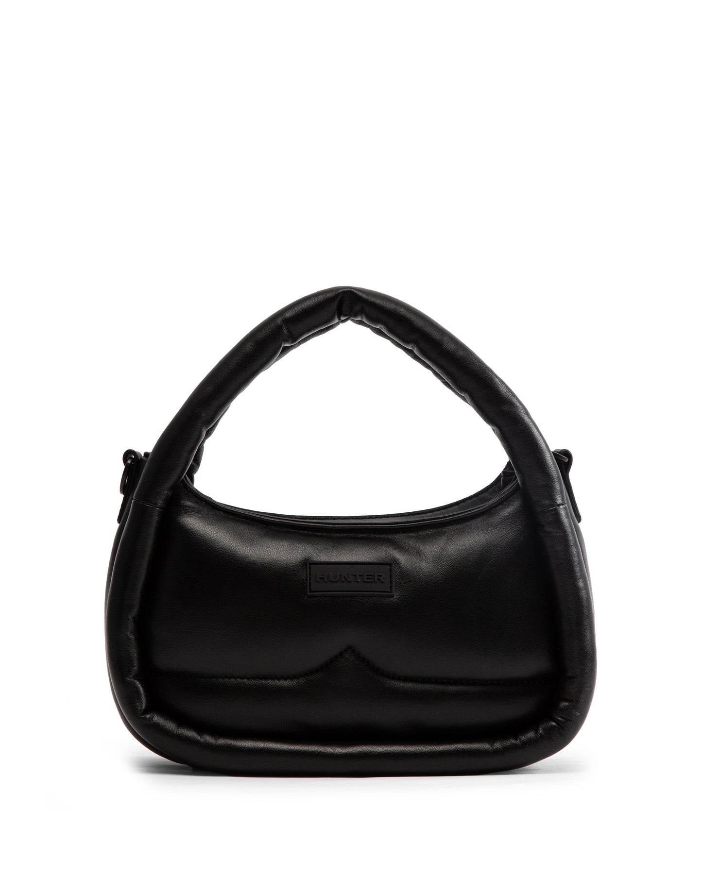 レザー フレームド ミディ ホーボー クロスボディ