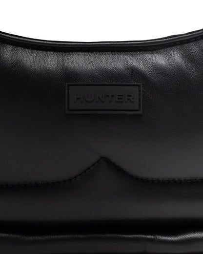 レザー フレームド ミディ ホーボー クロスボディ