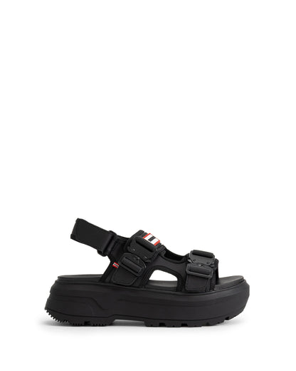 ユニセックス シティ リベル ネオ レザー バックル サンダル