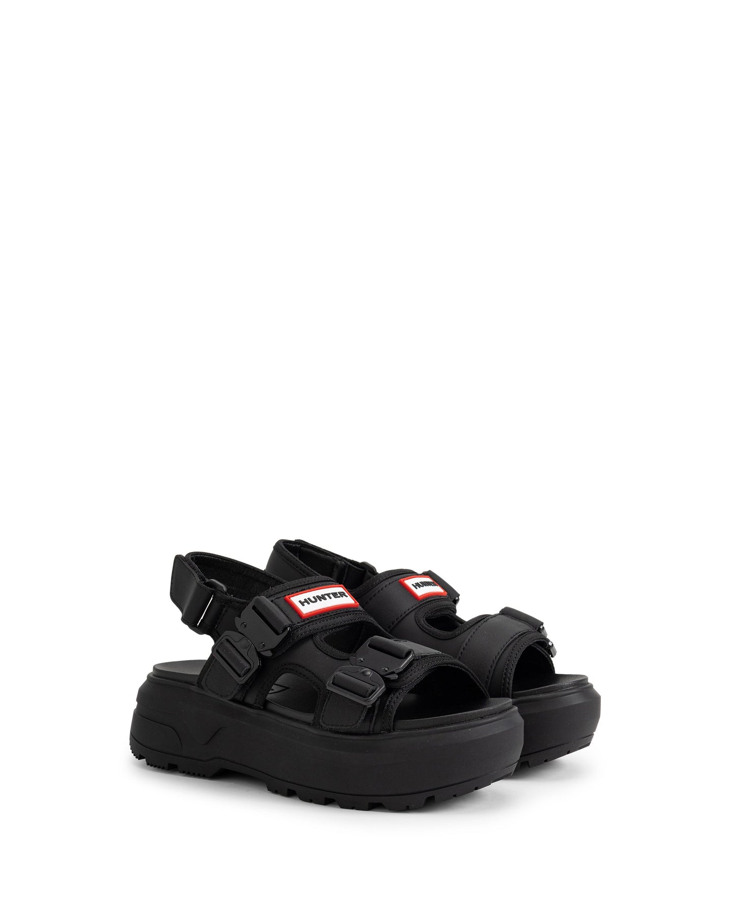 ユニセックス シティ リベル ネオ レザー バックル サンダル