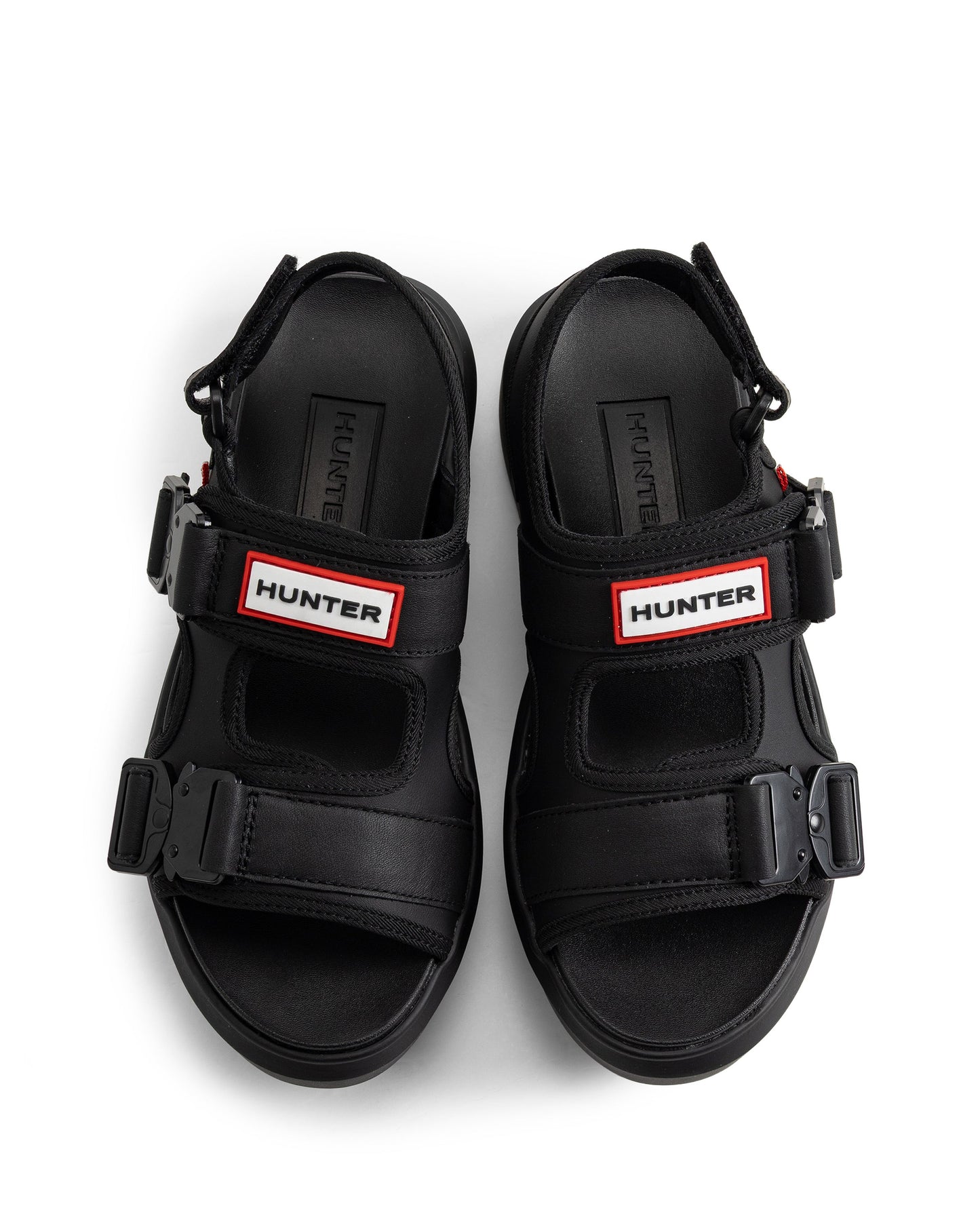 ユニセックス シティ リベル ネオ レザー バックル サンダル