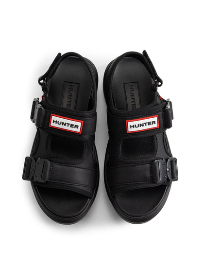 ユニセックス シティ リベル ネオ レザー バックル サンダル