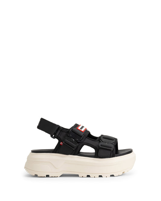 ユニセックス シティ リベル ネオ レザー バックル サンダル