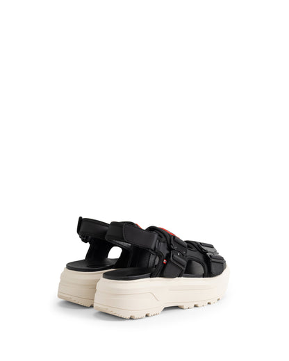 ユニセックス シティ リベル ネオ レザー バックル サンダル