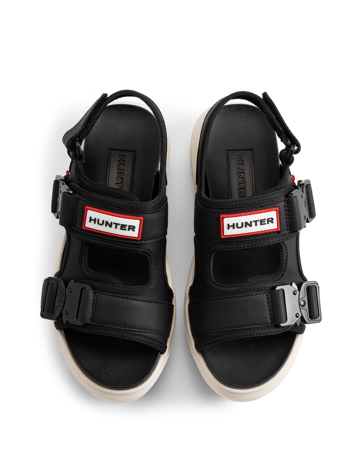 ユニセックス シティ リベル ネオ レザー バックル サンダル