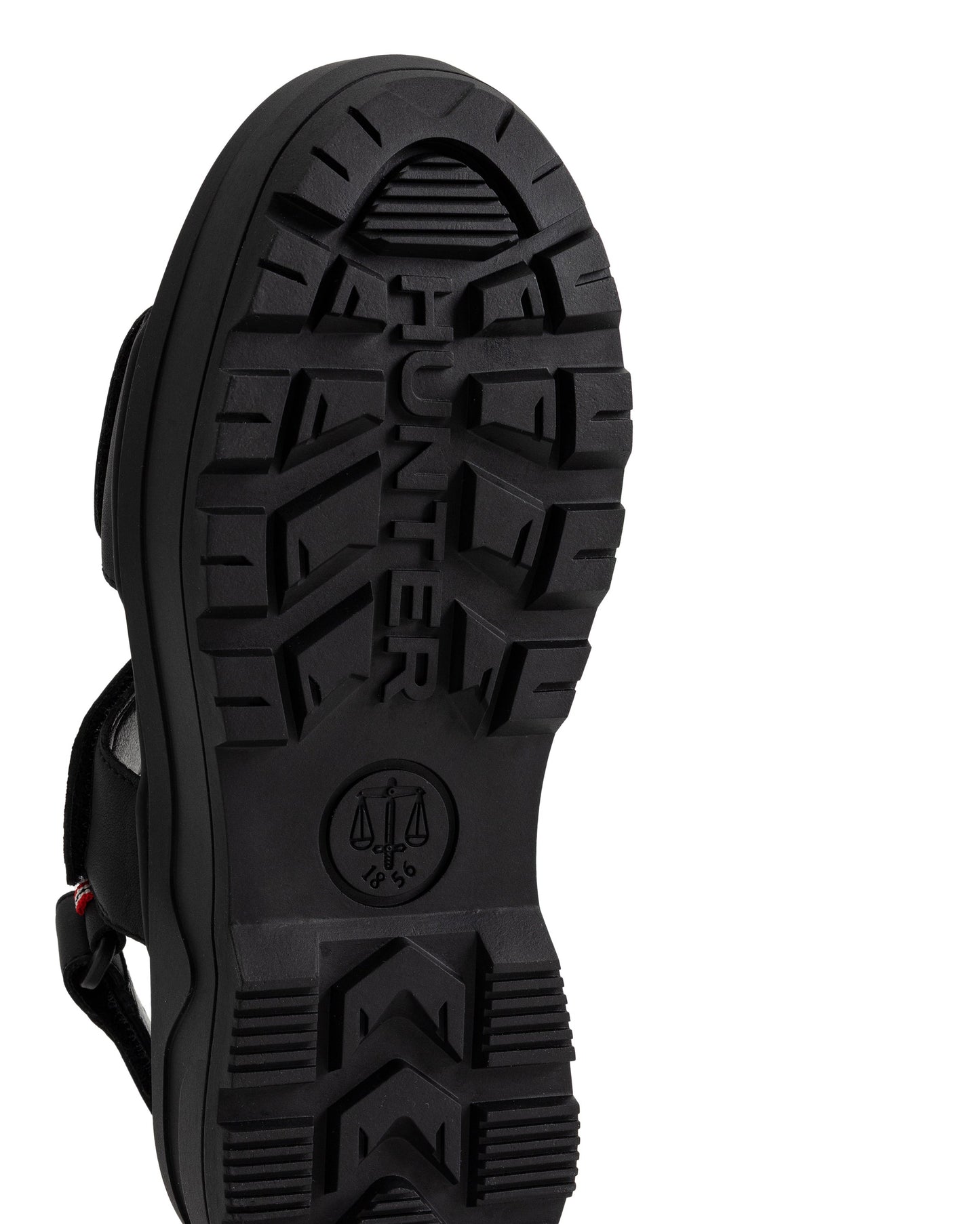 ユニセックス シティ リベル レザー ヒール ストラップ サンダル