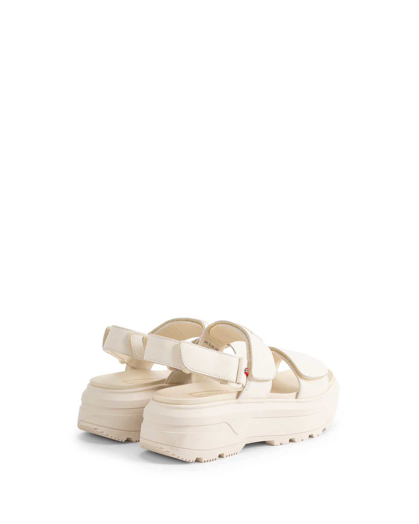 ユニセックス シティ リベル レザー ヒール ストラップ サンダル