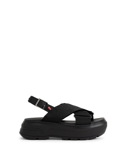 ユニセックス シティ リベル ウェビング クロスオーバー サンダル