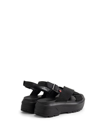 ユニセックス シティ リベル ウェビング クロスオーバー サンダル