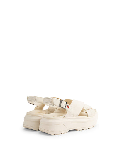 ユニセックス シティ リベル ウェビング クロスオーバー サンダル