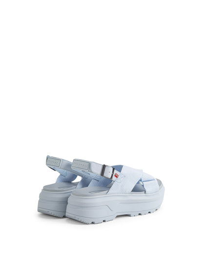 ユニセックス シティ リベル ウェビング クロスオーバー サンダル