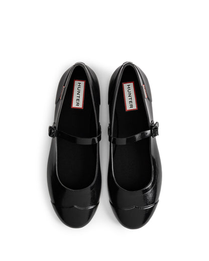 リファインド メリー ジェーン バックル バレリーナ グロス